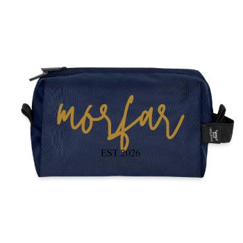 Morfar est 2026 - Recycelte Kulturtasche - Navy - Vorne