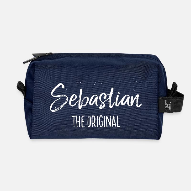 Sebastian - Recycelte Kulturtasche - Navy