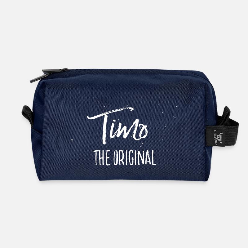 Timo - Recycelte Kulturtasche - Navy