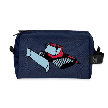 Pistenraupe - Recycelte Kulturtasche - Navy - Vorne