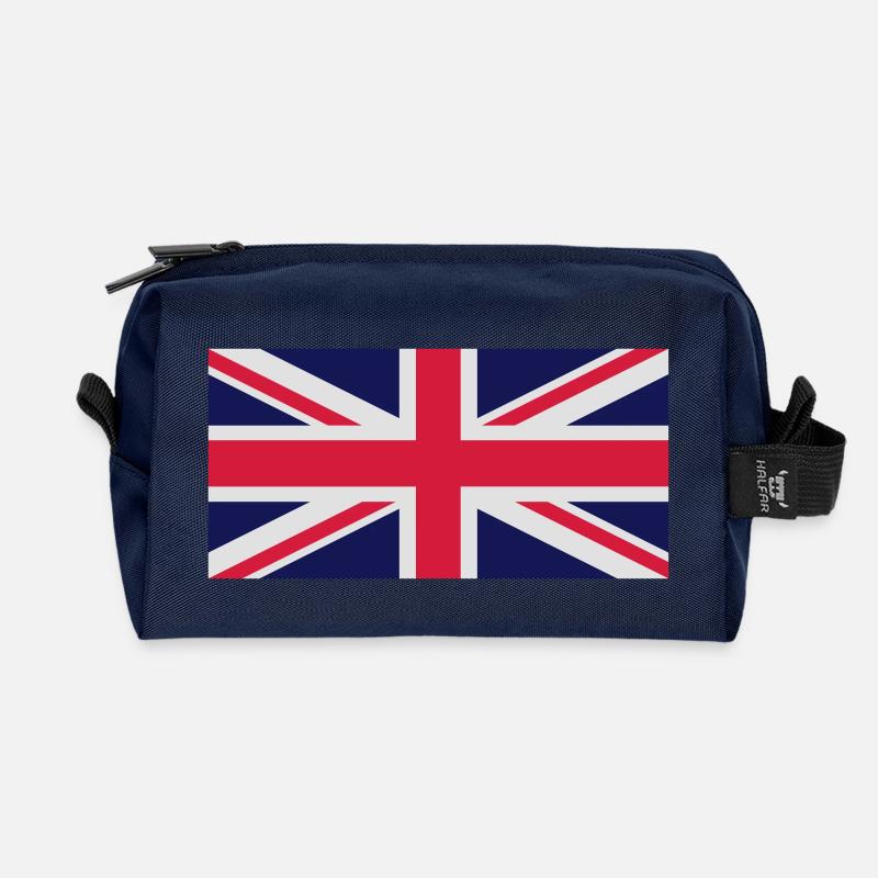 UNION JACK 2 - Recycelte Kulturtasche - Navy