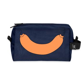 Saucisse - Trousse de toilette en tissu recyclé - marine - Devant