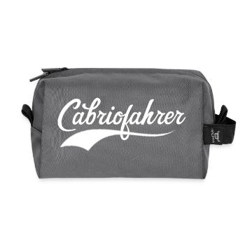 Cabriofahrer Statement coole Retro Schrift Cabrio - Recycelte Kulturtasche - Anthrazit - Vorne