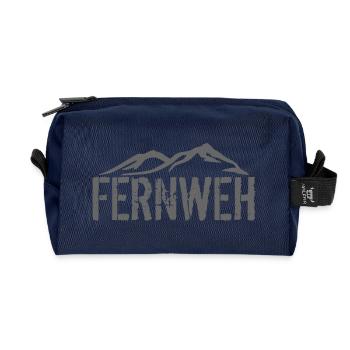 Fernweh Shirt Urlauber - Recycelte Kulturtasche - Navy - Vorne