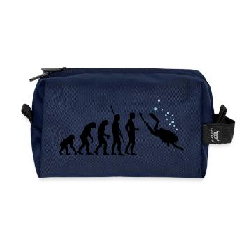 evolution_taucher_c_2c - Recycelte Kulturtasche - Navy - Vorne