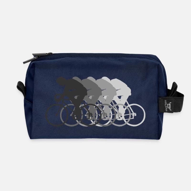 rennrad racing wheel vélo - Recycelte Kulturtasche - Navy