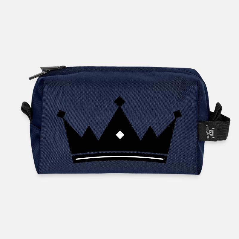 Krone - Recycelte Kulturtasche - Navy