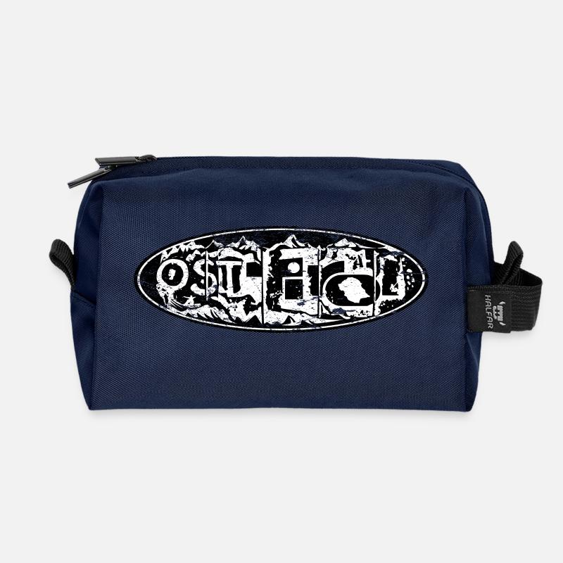 osttirol-logo grunge - Recycelte Kulturtasche - Navy