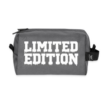 Limited Edition - Recycled Toiletry Zip Bag - anthracite - Front