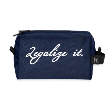 Legalize it weis - Recycled Toiletry Zip Bag - navy - Front