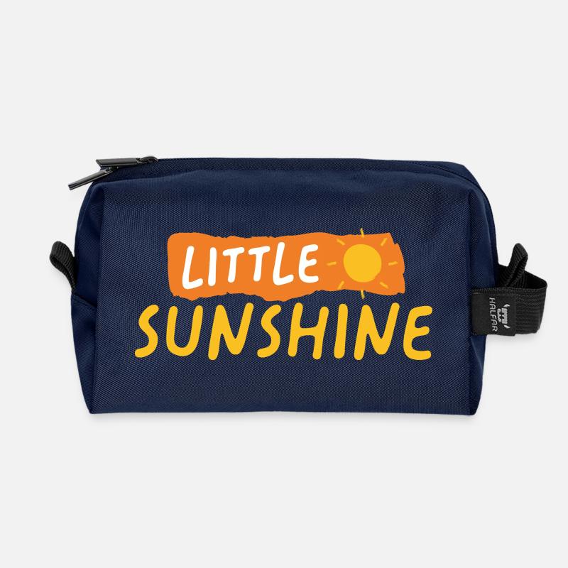 LITTLE SUNSHINE - Recycelte Kulturtasche - Navy