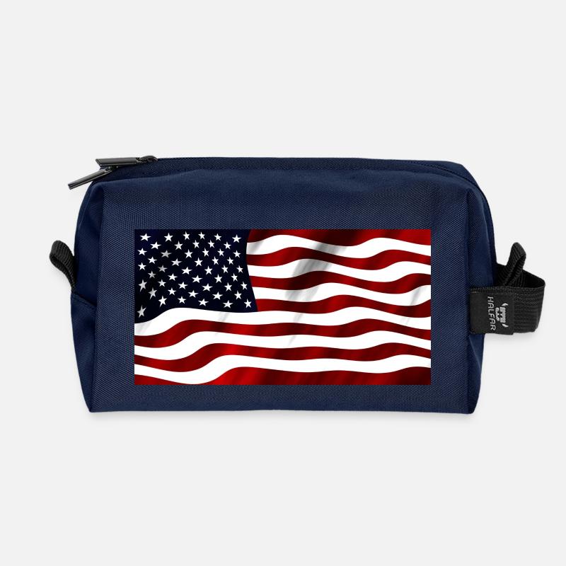 US Flagge - Recycelte Kulturtasche - Navy