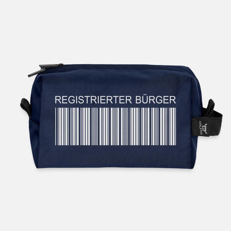 Registrierter Bürger - Recycelte Kulturtasche - Navy