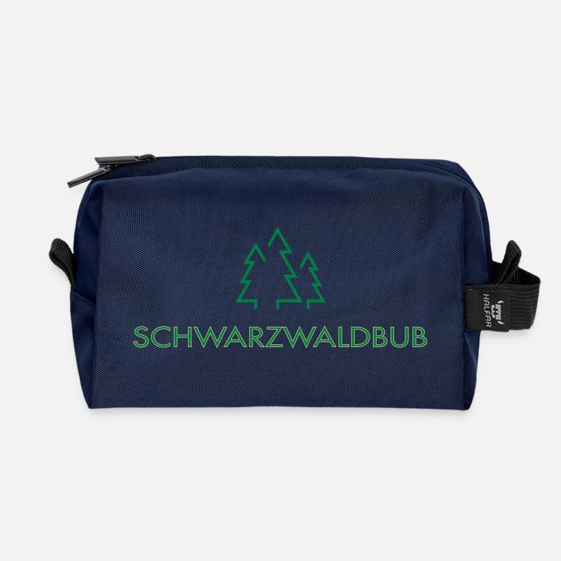 Schwarzwaldbub_Tannen - Recycelte Kulturtasche - Navy