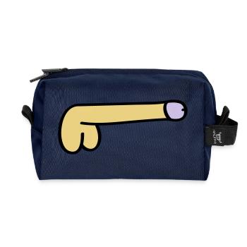 symbol dick - Recycelte Kulturtasche - Navy - Vorne