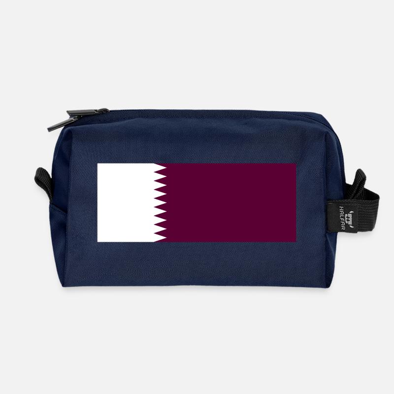 Qatar - Recycled Toiletry Zip Bag - navy