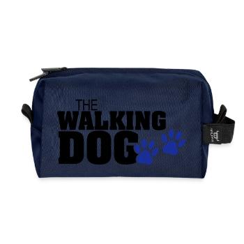 The Walking Dog Pfotenabdruck - Recycelte Kulturtasche - Navy - Vorne