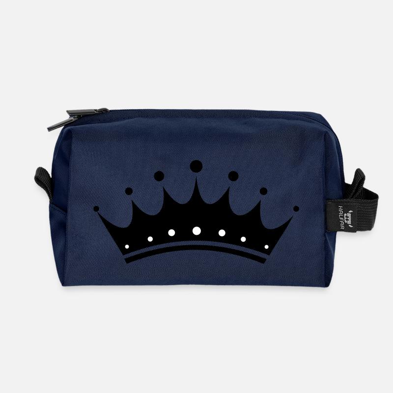 Krone - Recycelte Kulturtasche - Navy