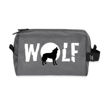 wolf_092011_c_2c - Trousse de toilette en tissu recyclé - anthracite - Devant