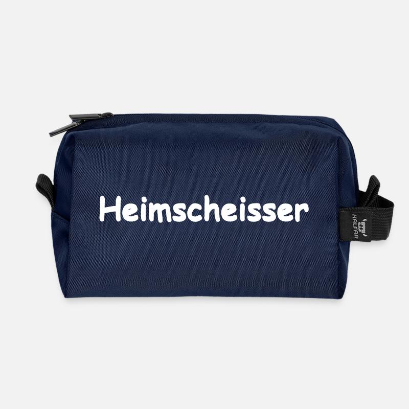 Heimscheisser - Recycled Toiletry Zip Bag - navy