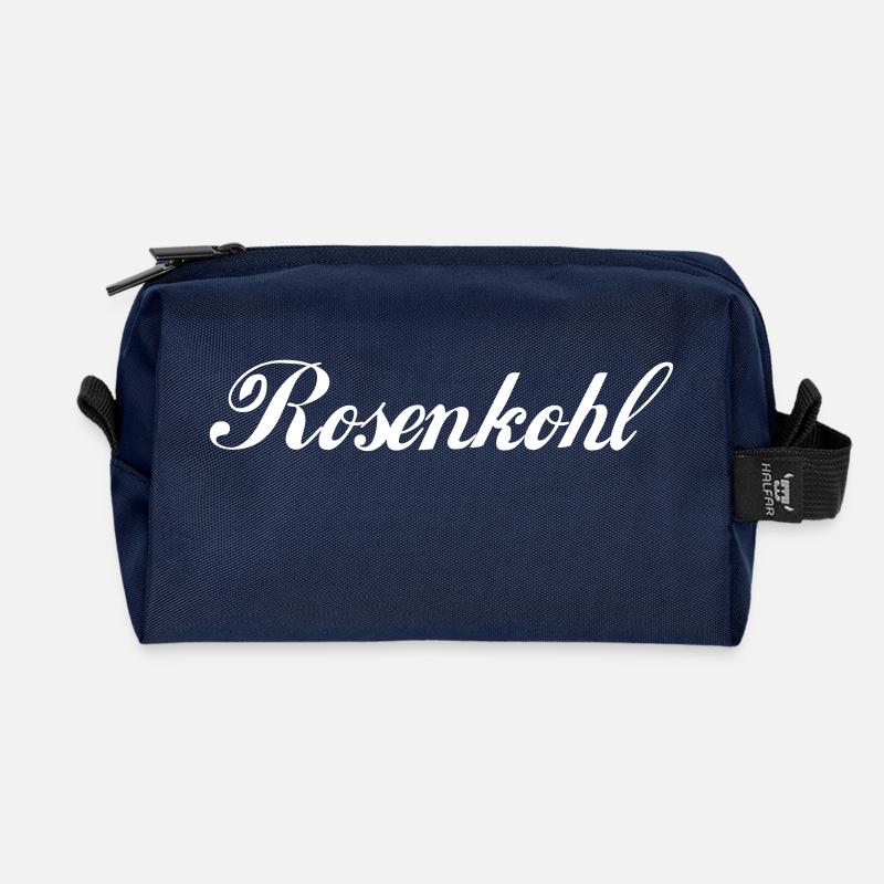 Rosenkohl - Recycelte Kulturtasche - Navy