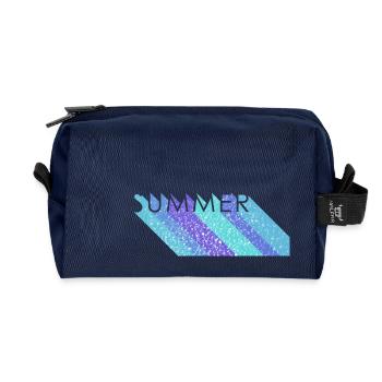 summer - Recycelte Kulturtasche - Navy - Vorne