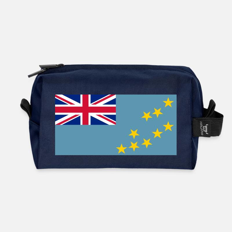 Tuvalu Flagg - Recycelte Kulturtasche - Navy