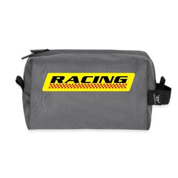 RACING - Trousse de toilette en tissu recyclé - anthracite - Devant