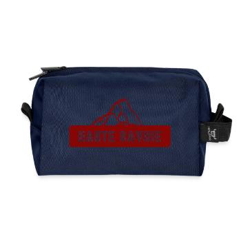 Haute Savoie Montagne - Trousse de toilette en tissu recyclé - marine - Devant