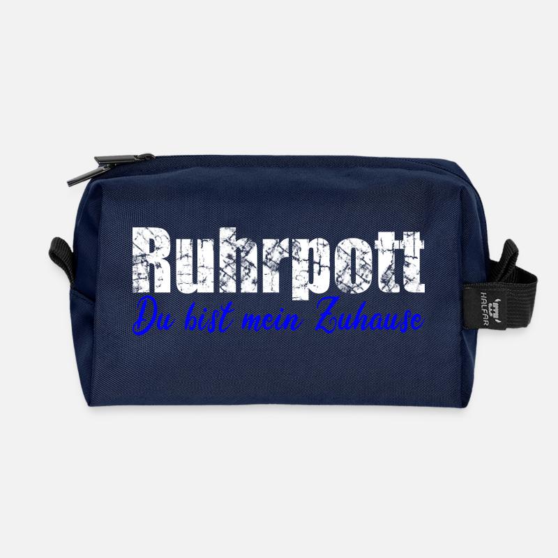 Ruhrpott du bist mein zuhause - Recycelte Kulturtasche - Navy