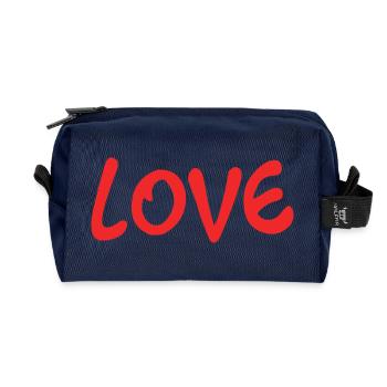 VALENTINSTAG. Junggesellinnenabschied. ICH LIEBE DICH. ICH LIEBE DICH. LIEBE - Recycelte Kulturtasche - Navy - Vorne