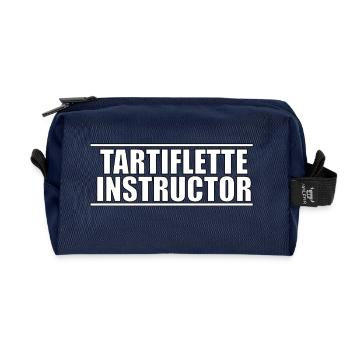 Tartiflette instructor - Recycled Toiletry Zip Bag - navy - Front