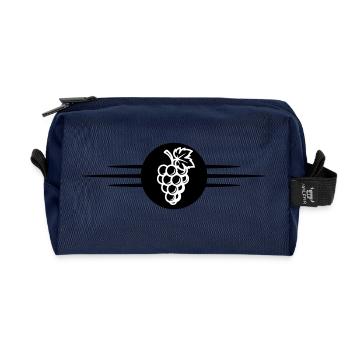 Grapes Fruit - Recycled Toiletry Zip Bag - navy - Front