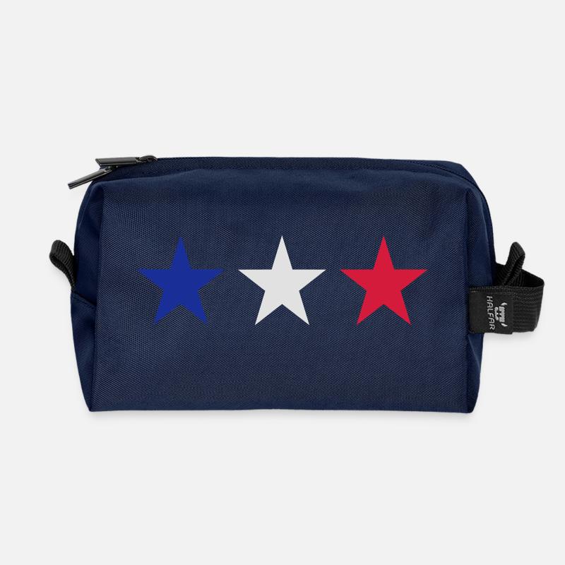 Frankreich - Recycelte Kulturtasche - Navy