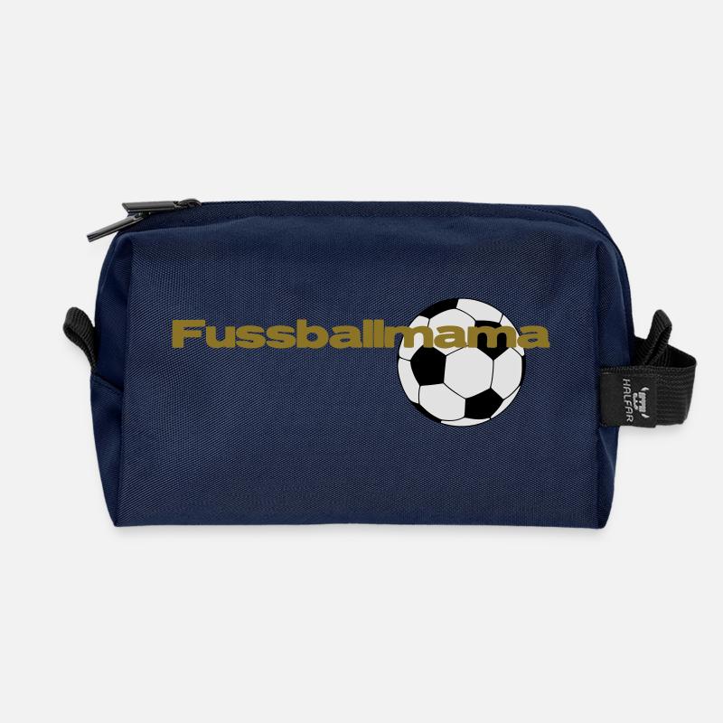 Fussballmama - Recycelte Kulturtasche - Navy