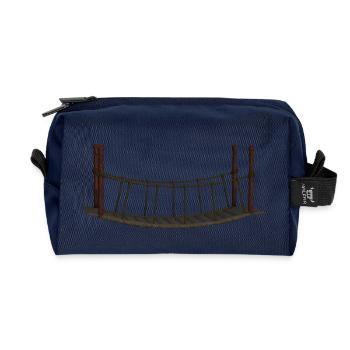 bridge bruecke architecture architektur bauen7 - Recycelte Kulturtasche - Navy - Vorne