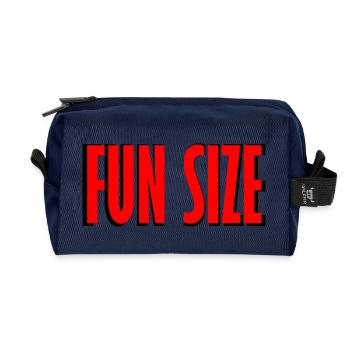 taille amusante - Trousse de toilette en tissu recyclé - marine - Devant