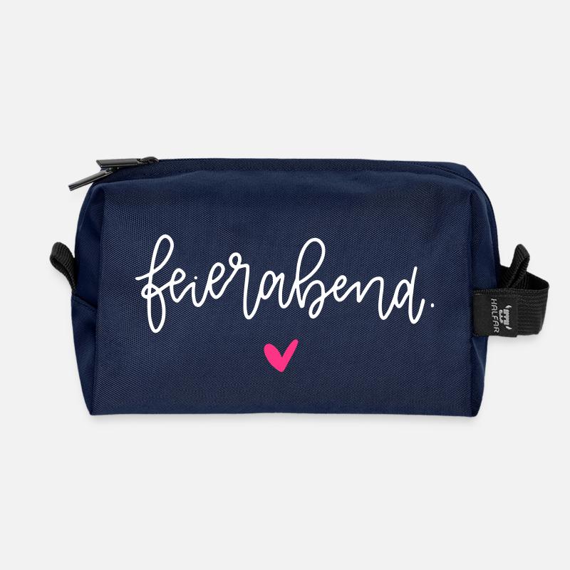 Feierabend - Recycelte Kulturtasche - Navy
