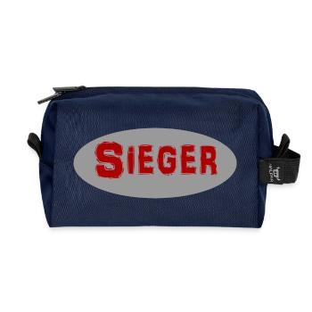 winner - Recycled Toiletry Zip Bag - navy - Front
