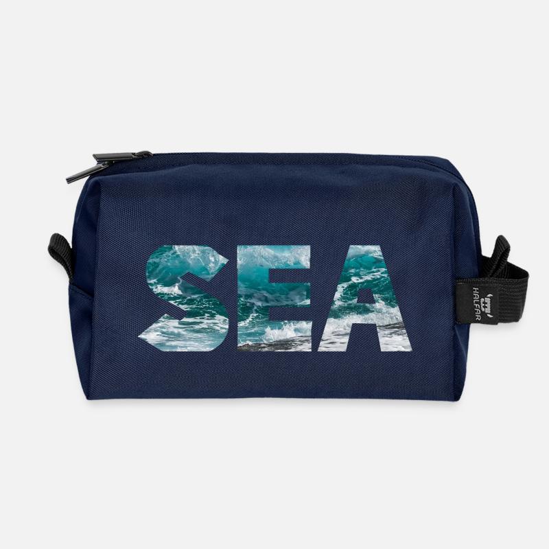 SEA - Recycelte Kulturtasche - Navy