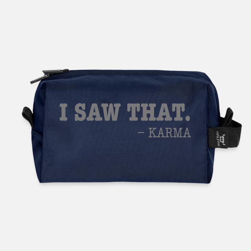 I Saw That - Karma - Recycelte Kulturtasche - Navy