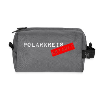 ZUR POLARKREIS TAUFE (Der Klassiker) - Recycelte Kulturtasche - Anthrazit - Vorne