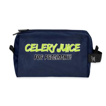 Celeryjuice for President - Recycelte Kulturtasche - Navy - Vorne