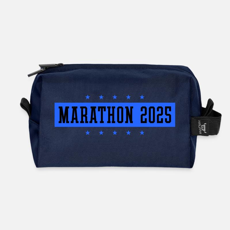 Marathon 2025 - Recycelte Kulturtasche - Navy