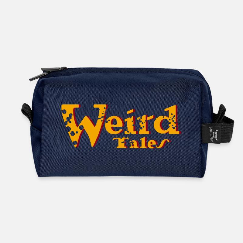 Seltsame Geschichten - Recycelte Kulturtasche - Navy