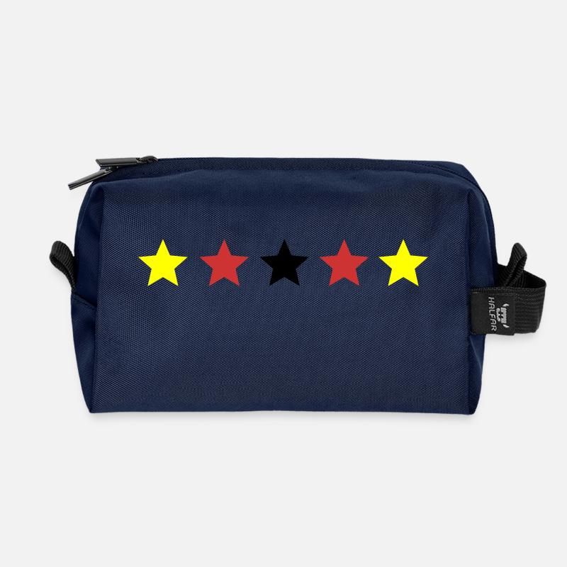 Deutschland Sterne - Recycelte Kulturtasche - Navy