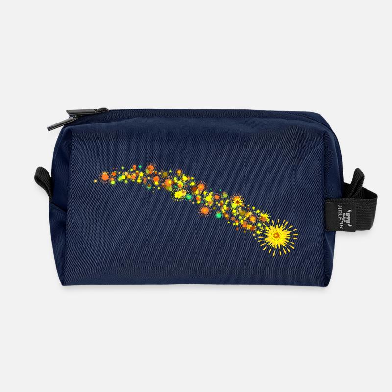 Sternschnuppe extrem - Recycelte Kulturtasche - Navy