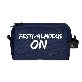 festivalmodus ON - Recycelte Kulturtasche - Navy - Vorne