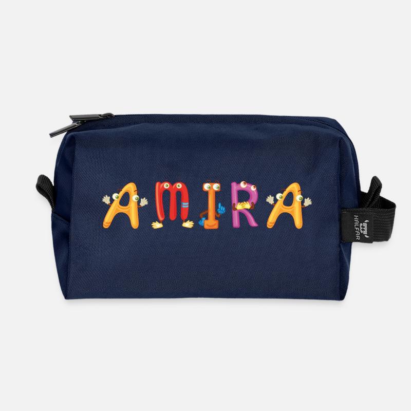Amira - Recycelte Kulturtasche - Navy