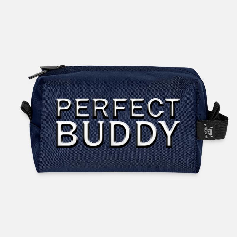 Perfect Buddy - Recycled Toiletry Zip Bag - navy